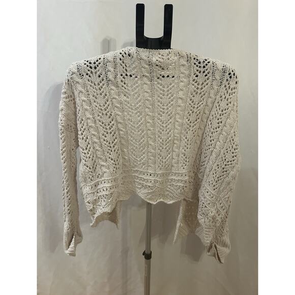 Jessica Simpson Cream Knit Shrug size M - Picture 2 of 3